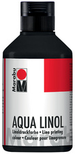 Aqua-Linoldruckfarbe, schwarz