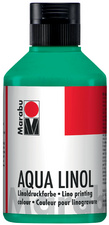 Aqua-Linoldruckfarbe, blaugrün