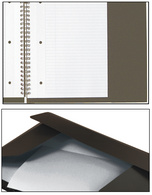 Rabat latéral - chemise et cahier en un