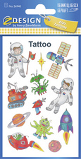 Kinder-Tattoos "Weltall"