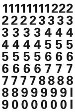 (2) Zahlen-Sticker, 10 mm