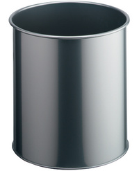Papierkorb METALL, silber-metalic