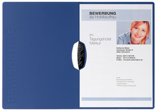 Bewerbungsmappe "Swing", blau
