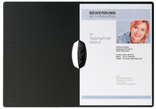 Bewerbungsmappe "Swing", schwarz