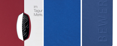 Kunststoffklemme - Satinierter Karton - Prägung