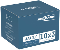 Pile alcaline "X-Power" Micro AAA, présentoir de 30