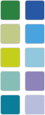 Stempelkissen-Set "Aqua", Farben