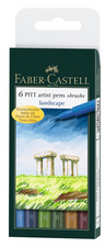 Tuschestift PITT artist pen, 6er Etui - Landscape