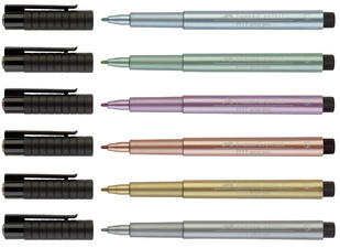 PITT artist pen, Metallic-Farben
