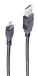 USB 2.0 Micro Anschlusskabel, USB-A - Micro USB-B - schwarz