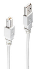 USB 2.0 Anschlusskabel, USB-A Stecker - USB-B Stecker