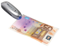 Détecteur de faux billets "Safescan 35"; utilisation de la vérification UV Euro
