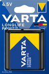 Pile alcaline "Longlife Power", bloc plat 4,5 V, emballage