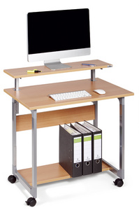 Poste de travail PC SYSTEM, argent / hêtre, utilisation
