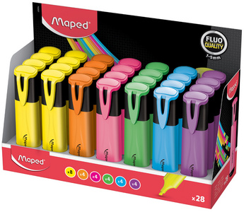 Textmarker FLUO'PEPS Classic, 28er Display