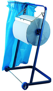 Dérouleur pour rouleau de nettoyant incl. porte-sac poubelle