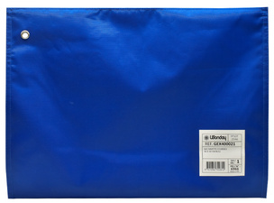 Banktasche, blau - Rückseite