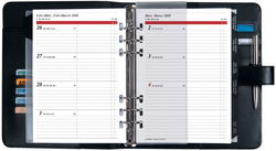Agenda "Timing 1", vue intérieure