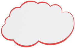 Symbolbild: Moderationskarte Wolke