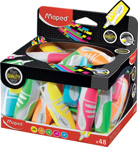 Textmarker FLUO'PEPS Pocket Soft, 48er Display