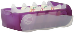 Boîte à fiches CROCO, violet translucide