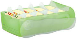 Boîte à fiches CROCO, vert translucide