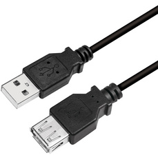 Visuel de référence: Rallonge USB 2.0, USB A-mâle - USB-A femelle, noir