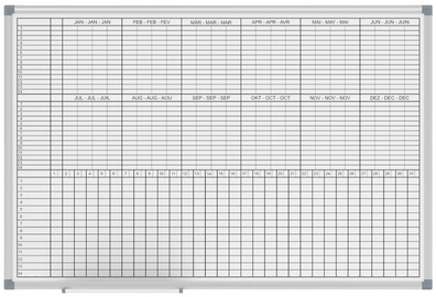 Tableau de planning mensuel/annuel MAULstandard