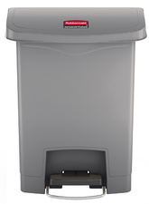 Tret-Abfalleimer Slim Jim, 30 Liter, grau