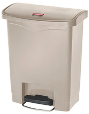 Tret-Abfalleimer Slim Jim, 30 Liter, beige