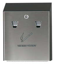 Wandascher Smokers' Station, verzinkter Stahl