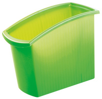 Papierkorb MONDO, grün-transluzent