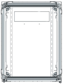 19" Netzwerkschrank, Ansicht von oben
