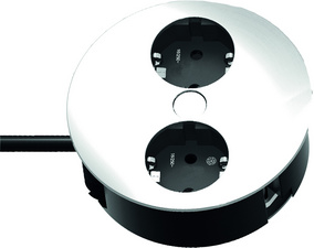Tisch-Einbausteckdosenleiste TWIST, D / L / A