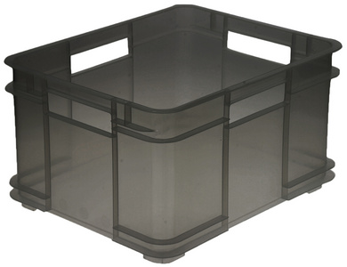 Aufbewahrungsbox Euro-Box XL "bruno", grau-transparent