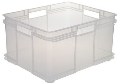 Aufbewahrungsbox Euro-Box XXL "bruno", natur-transparent