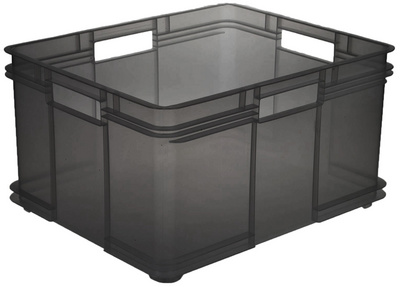 Aufbewahrungsbox Euro-Box XXL "bruno", grau-transparent