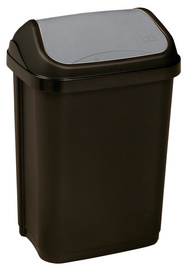 Poubelle "swantje" graphite / gris