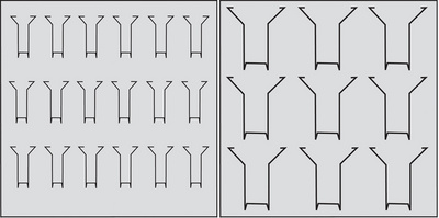 Beispiel: 18 x DIN lang / 9 x DIN A4
