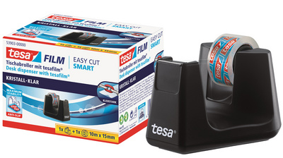   Tischabroller Smart ecoLogo + tesafilm kristall-klar