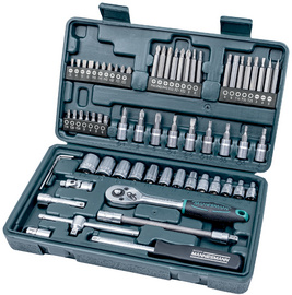 Jeu d'embouts 6,3 mm (1/4"), 65 pièces