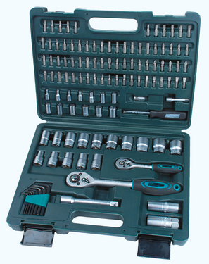 Steckschlüssel-Satz 1/2" & 1/4", 115-teilig