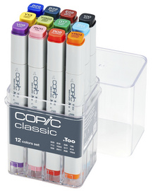 Marker classic, 12er Set Basis