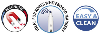 Magnétique - adapté pour marqueur de tableau blanc - nettoyage facile