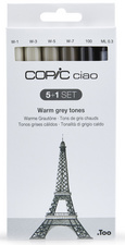 Marker ciao 5+1 Set "Warm grey tones"