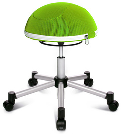Hocker "Sitness Half Ball", apfelgrün