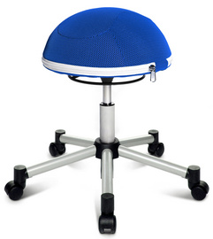 Hocker "Sitness Half Ball", blau