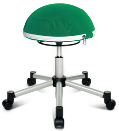 Hocker "Sitness Half Ball", grün