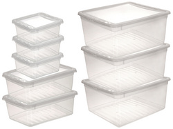 Aufbewahrungsboxen / Schuhboxen "bea", 8er Set