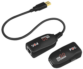 USB 2.0 Extender-Set, PoE geeignet
